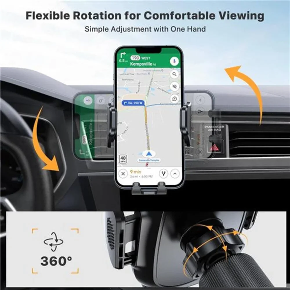 Phone Holders for Your Car with Metal Hook Clip, Air Vent Cell Phone Stand